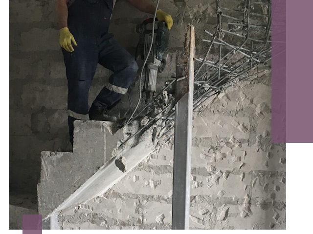 Демонтаж металлических и бетонных лестниц в Медногорске