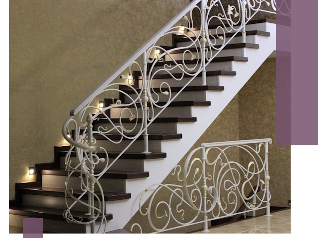 Кованые лестницы под ключ в Медногорске — изготовление и монтаж