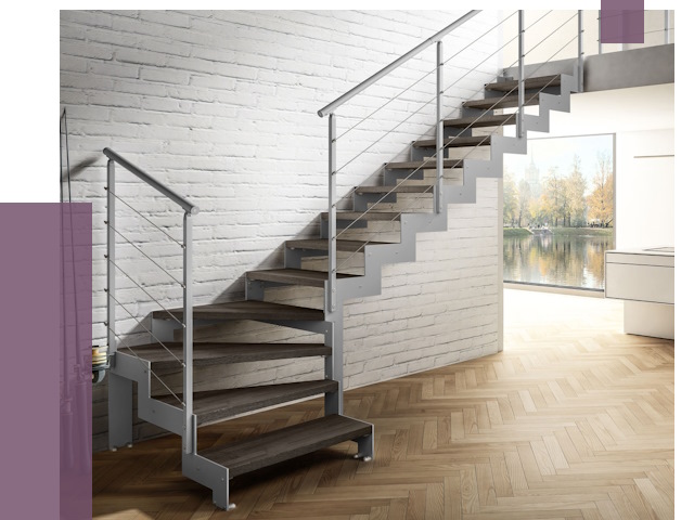 Г-образные лестницы под ключ в Медногорске от 36874 руб. | ПРОЛЁТ-Мдн