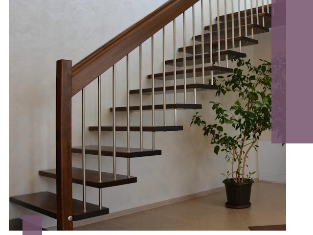 Лестницы на больцах под ключ в Медногорске – изготовление и монтаж