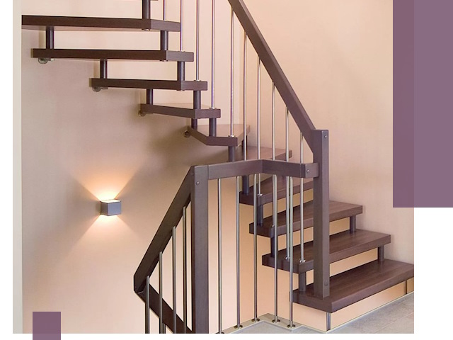 Изготовление лестниц на больцах в Медногорске под ключ