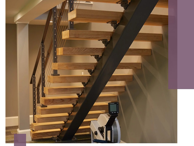 Лестницы на монокосоурах под ключ в Медногорске - изготовление и монтаж