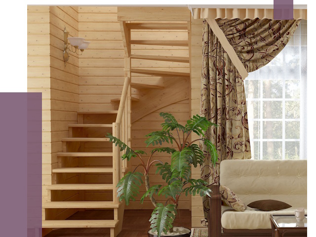 Лестницы для дачи в Медногорске от 75527 руб.  | ПРОЛЁТ-Мдн