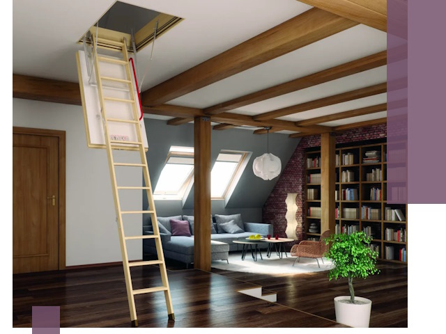 Чердачные лестницы под ключ в Медногорске: изготовление и монтаж