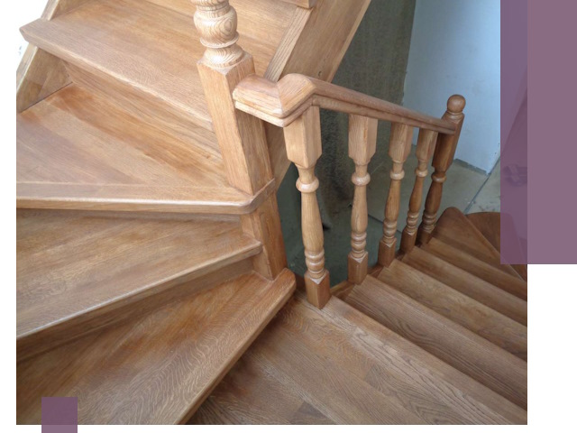 Дубовые лестницы под ключ в Медногорске: изготовление и монтаж