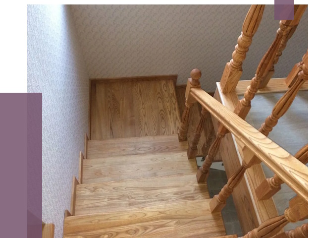 Сосновые лестницы в Медногорске под ключ от 8036 руб.  | ПРОЛЁТ-Мдн