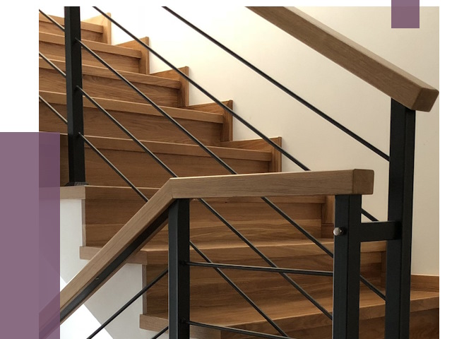 Обшивка металлической лестницы деревом в Медногорске от 4323 руб. 