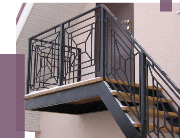 Металлические перила в Медногорске от 4272 руб.  | ПРОЛЁТ-Мдн