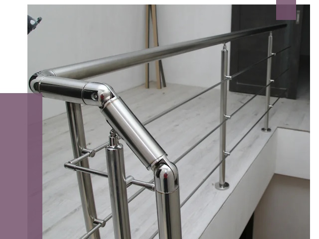 Перила из нержавеющей стали в Медногорске от 8951 руб. под ключ | ПРОЛЁТ-Мдн