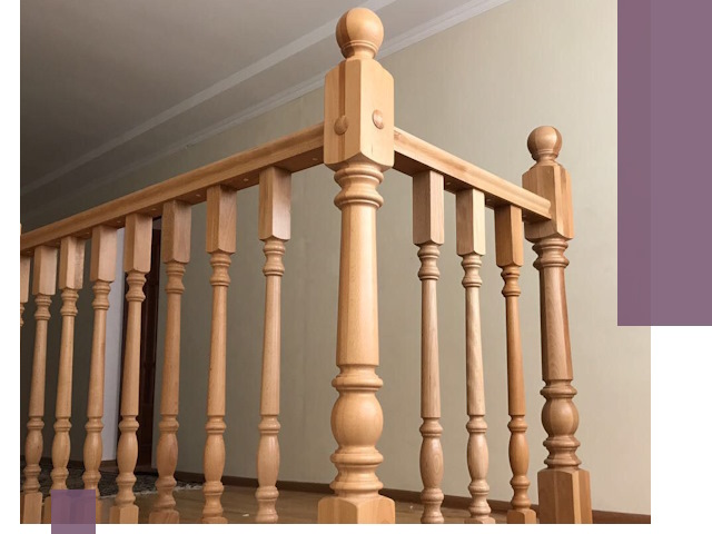 Деревянные перила на заказ в Медногорске: монтаж и изготовление