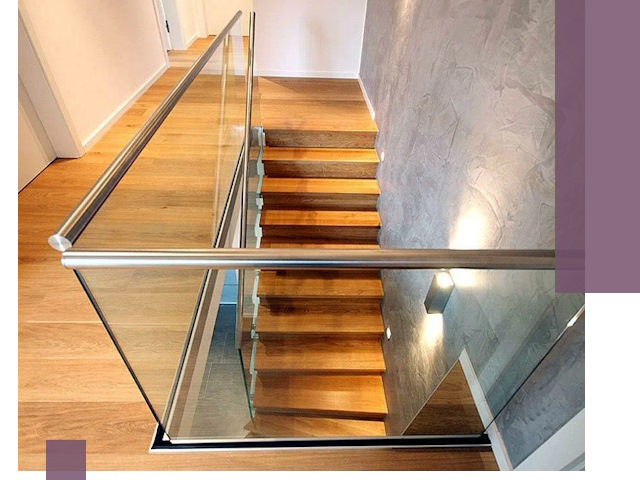 Перила для лестницы в доме — изготовление и монтаж в Медногорске