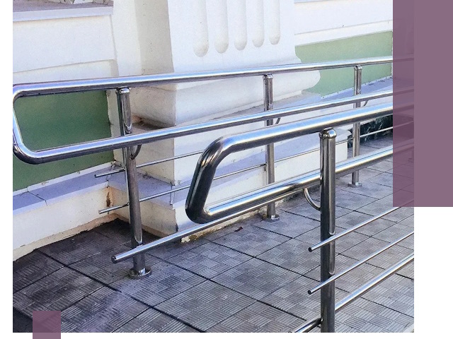 Ограждения пандусов из металла и нержавейки в Медногорске