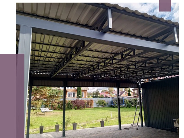 Монтаж навесов в Медногорске от 7324 руб. — установка навеса | ПРОЛЁТ-Мдн