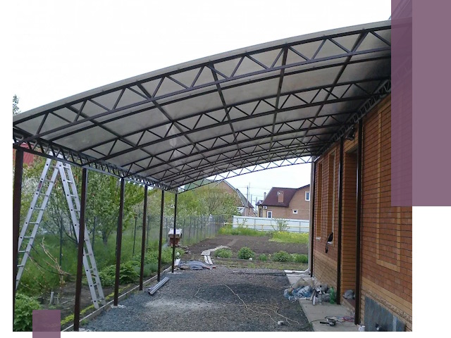 Профессиональный монтаж навесов под ключ в Медногорске