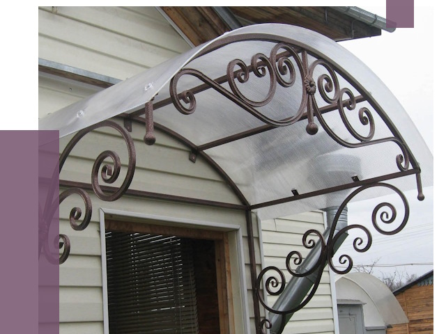 Изготовление козырьков в Медногорске от 7324 руб. — заказать | ПРОЛЁТ-Мдн