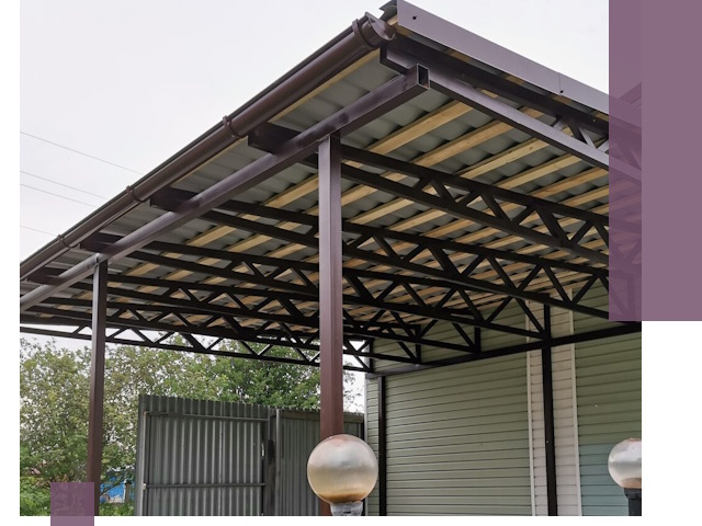 Навесы под ключ в Медногорске: изготовление, монтаж и гарантия