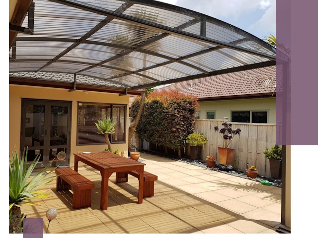 Навесы во двор под ключ в Медногорске — изготовление и монтаж