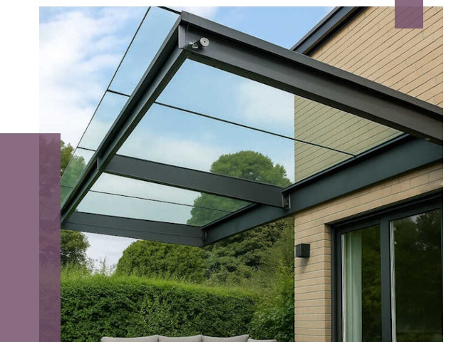 Стеклянные навесы и козырьки в Медногорске от 12206 руб.