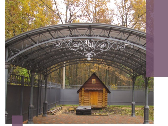 Кованые навесы премиум-класса под заказ в Медногорске