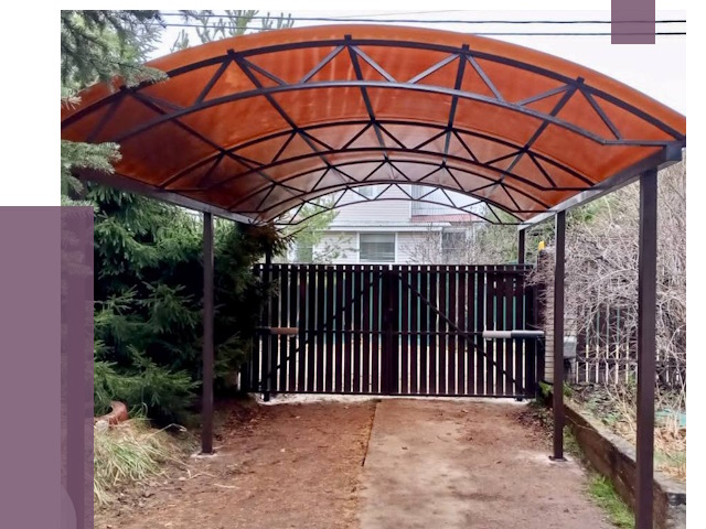 Арочные навесы в Медногорске от 12664 руб. — изготовление и монтаж | ПРОЛЁТ-Мдн