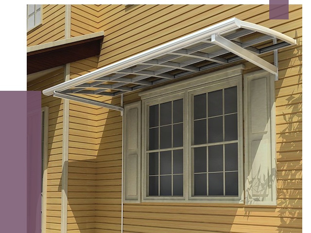 Козырьки над окнами в Медногорске от 7578 руб. — монтаж, покупки | ПРОЛЁТ-Мдн