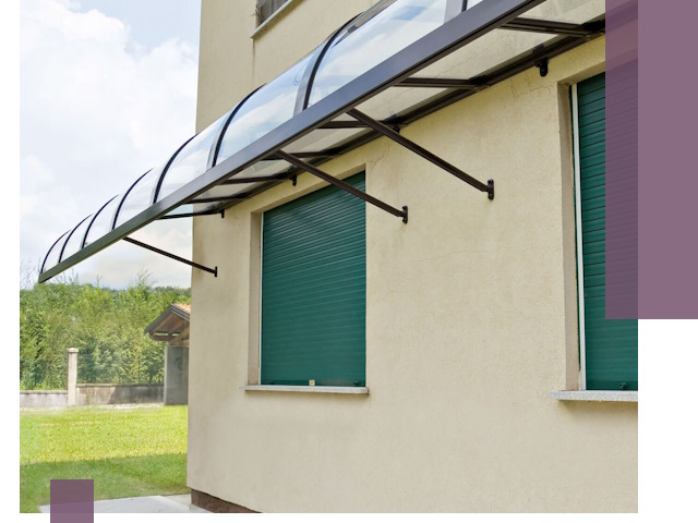 Козырьки над окнами в Медногорске — изготовление и монтаж по выгоде