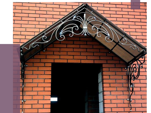 Металлические козырьки в Медногорске от 10630 руб. 