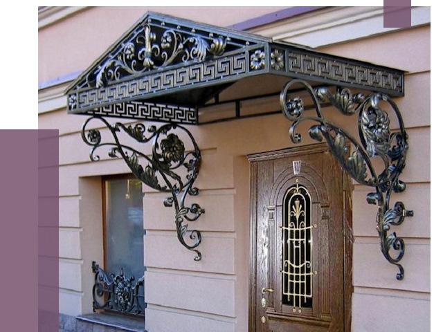 Кованые козырьки в Медногорске под ключ от 12664 руб. — ПРОЛЁТ