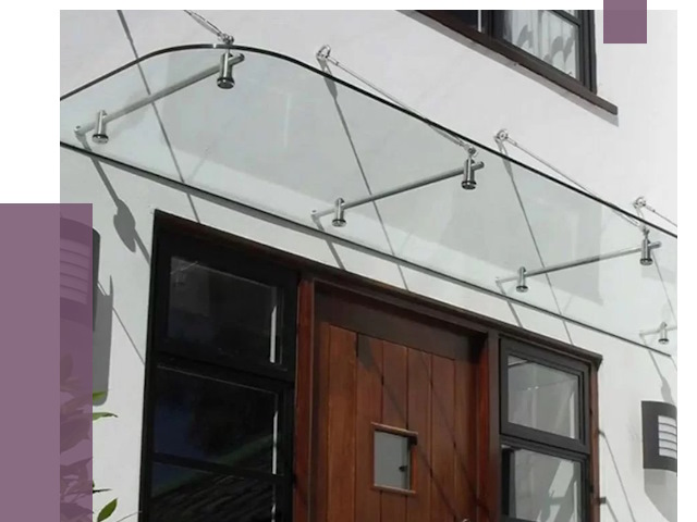 Стеклянные козырьки в Медногорске от 18818 руб. | ПРОЛЁТ-Мдн