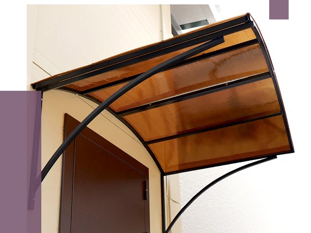 Недорогие козырьки в Медногорске от 7548 руб.  | ПРОЛЁТ-Мдн