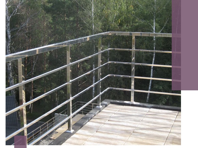 Парапеты из нержавеющей стали в Медногорске — изготовление и монтаж