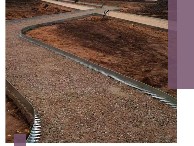 Металлические бордюры под ключ в Медногорске — изготовление и монтаж