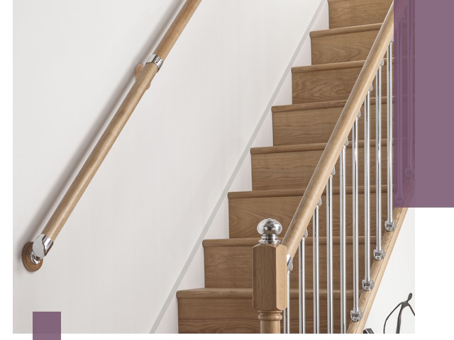 Пристенные поручни из стали и нержавейки под монтаж в Медногорске